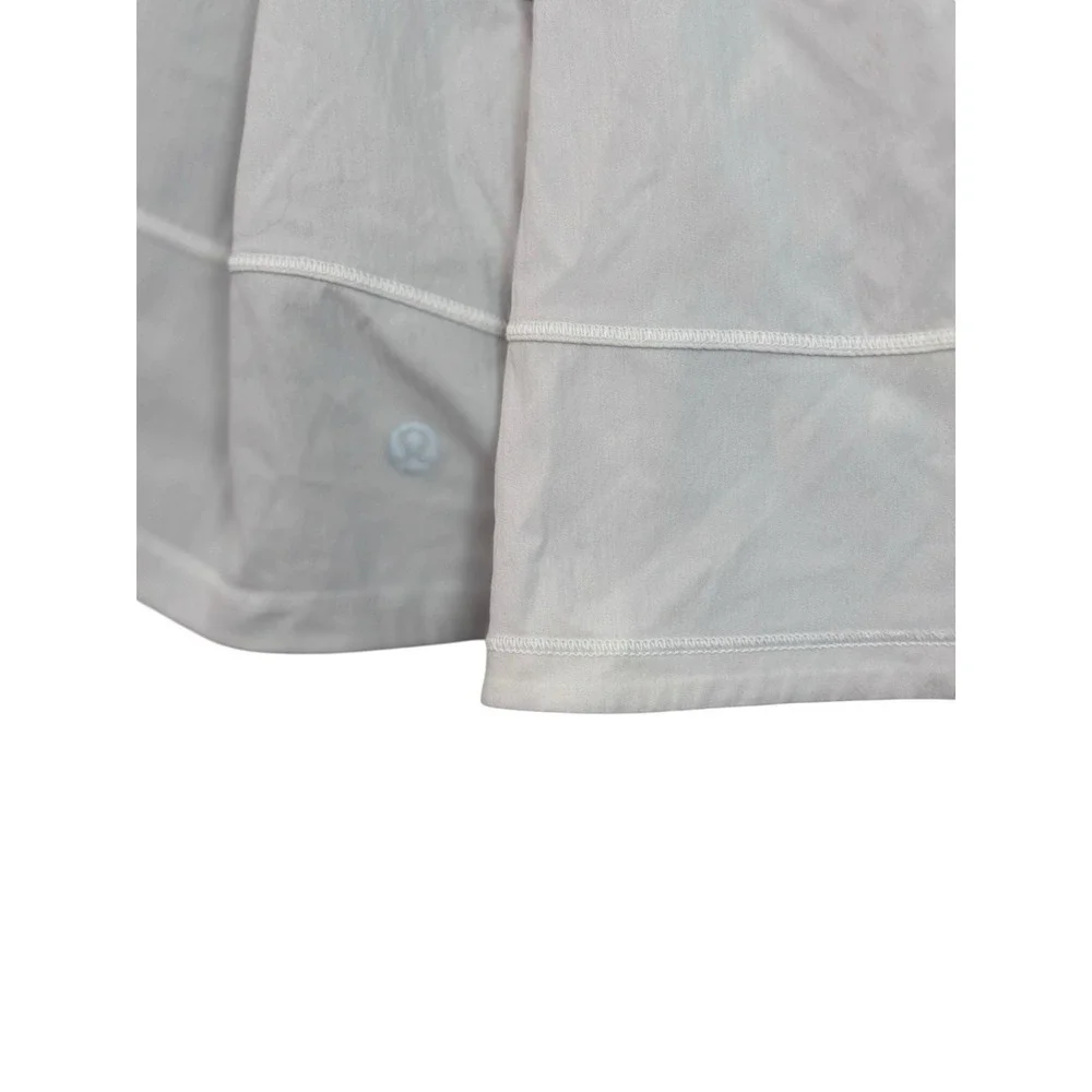Lululemon White Tiered Tennis Skirt 0 Athletic Sporty-Y2K Boho Mini Skirt
